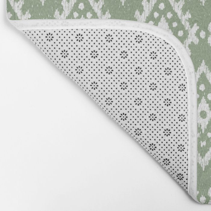 Coastl Ikat | Pistachio Bath Mat Gallery Image 2