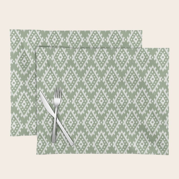 Coastl Ikat | Pistachio Placemat Gallery Image 1