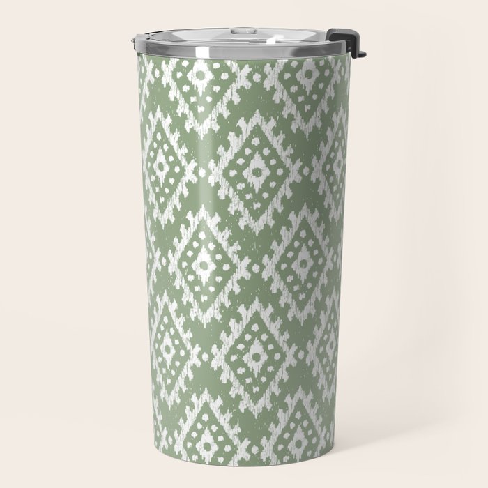 Coastl Ikat | Pistachio Travel Mug Gallery Image 2