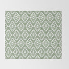 Coastl Ikat | Pistachio Throw Blanket Gallery Image 2