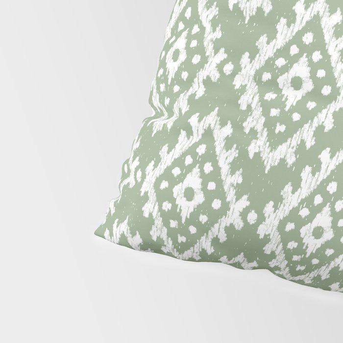 Coastl Ikat | Pistachio Pillow Sham Gallery Image 4