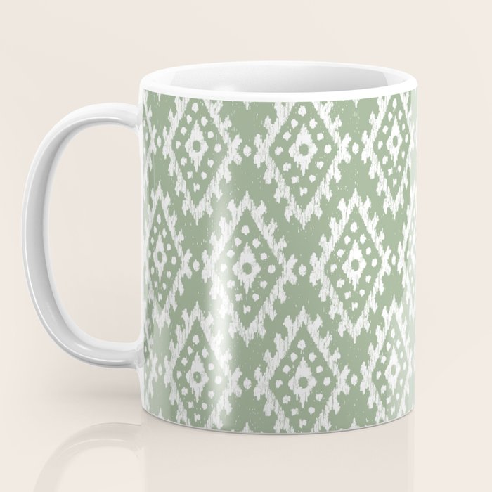 Coastl Ikat | Pistachio Coffee Mug Gallery Image 3
