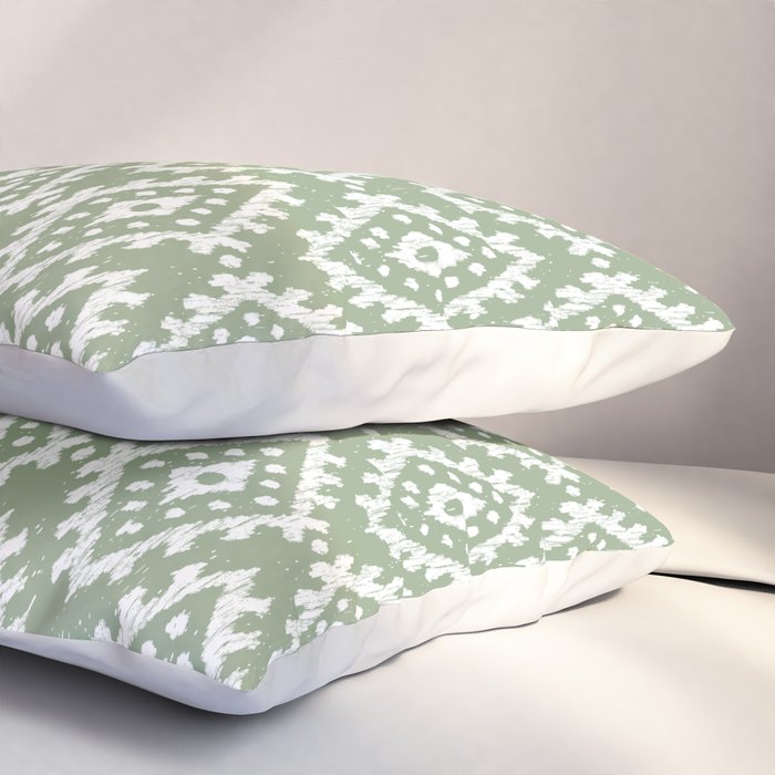Coastl Ikat | Pistachio Pillow Sham Gallery Image 3