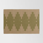 Southwestern Minimalist Retro Green & Pink Rug Gallery Image 2