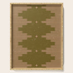 Southwestern Minimalist Retro Green & Pink Serving Tray Gallery Image 1