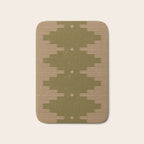 Southwestern Minimalist Retro Green & Pink Bath Mat Gallery Image 1