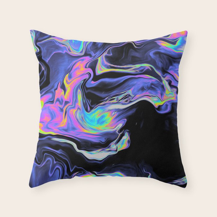 DESPAIR IN THE DEPARTURE LOUNGE Throw Pillow Gallery Image 1