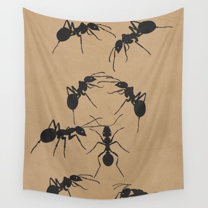 Ants in Formation 5 Wall Tapestry Gallery Image 1