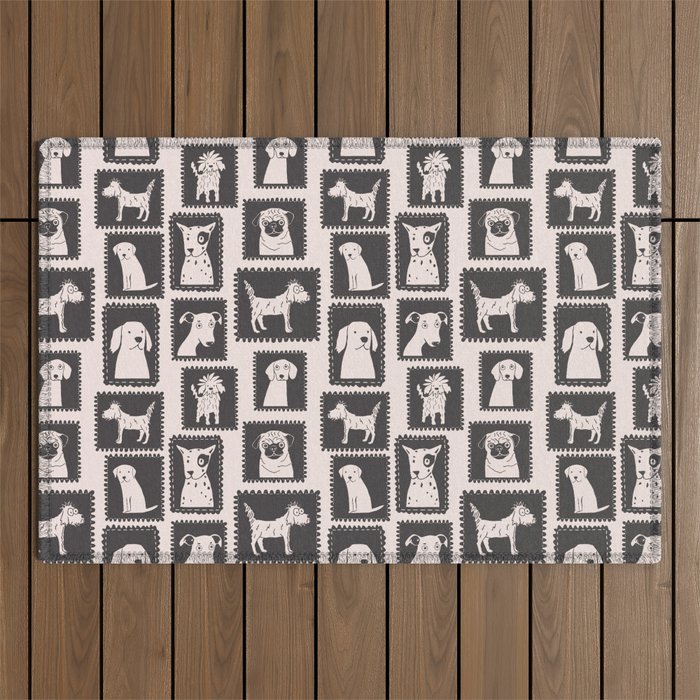 Dog portrait gallery Outdoor Rug Gallery Image 1