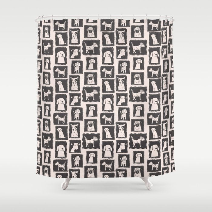 Dog portrait gallery Shower Curtain Gallery Image 1