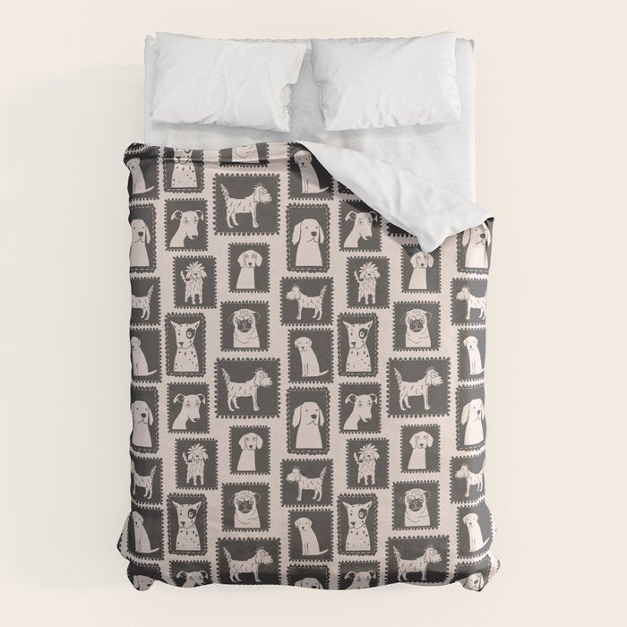 Dog portrait gallery Duvet Cover Gallery Image 6