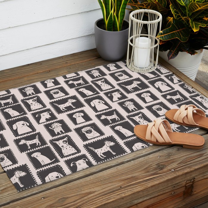 Dog portrait gallery Outdoor Rug Gallery Image 2