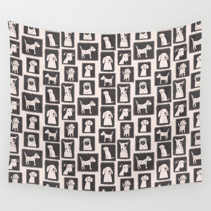 Dog portrait gallery Wall Tapestry Gallery Image 4