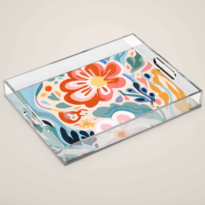 Los Angeles Flower Market Acrylic Tray Gallery Image 1