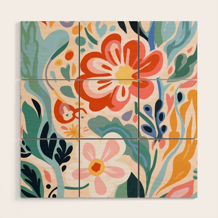 Los Angeles Flower Market Wood Wall Art Gallery Image 2