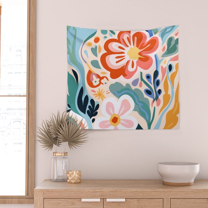 Los Angeles Flower Market Wall Tapestry Gallery Image 2