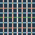 Windowpane Plaid Multicolor on Dark Blue Coffee Mug Gallery Image 2