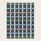 Windowpane Plaid Multicolor on Dark Blue Notebook Gallery Image 4
