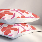 Red and Pink Floral Pattern Pillow Sham Gallery Image 3