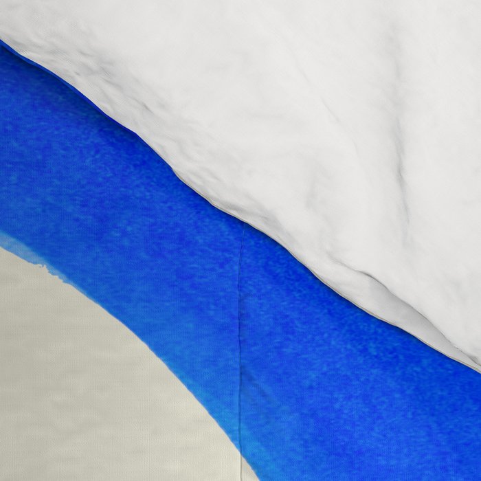 Electric Blues Fun Colorful Mid Century Modern Abstract Painting Shapes Pattern Comforter Gallery Image 4