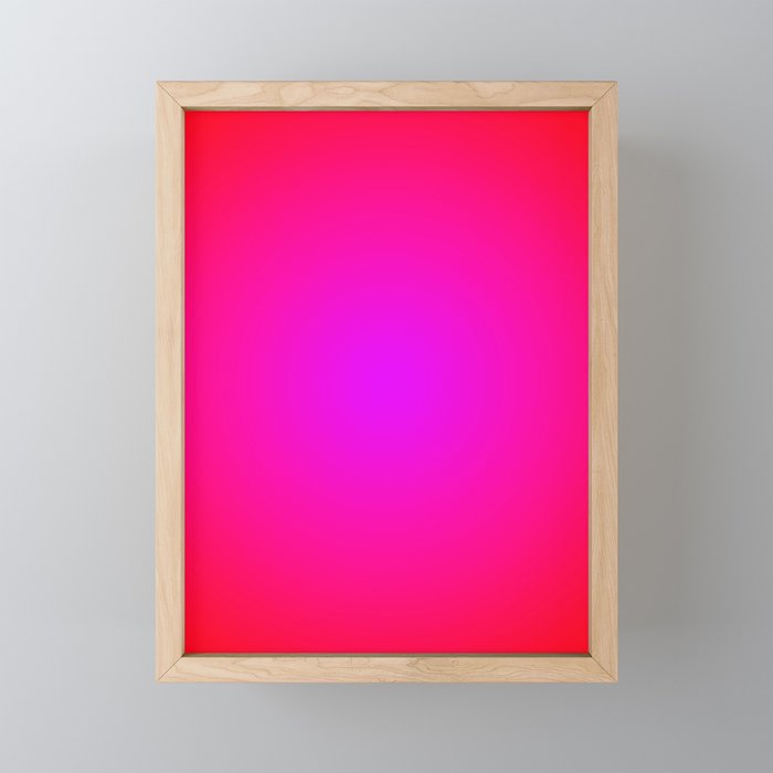 Red Magenta Radial Gradient Mini Art Print