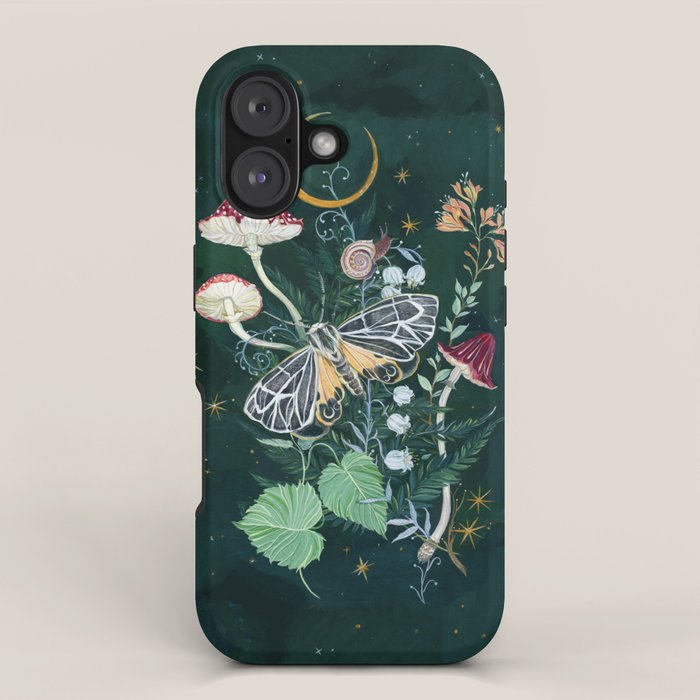 Mushroom night moth iPhone Case Gallery Image 1