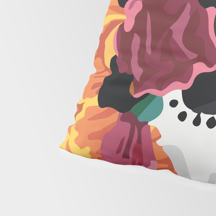 Catrina frida mexican kawaii cute sugar skull mexican style mexican flower marigold skeleton  Pillow Sham Gallery Image 4