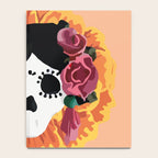 Catrina frida mexican kawaii cute sugar skull mexican style mexican flower marigold skeleton  Notebook Gallery Image 4