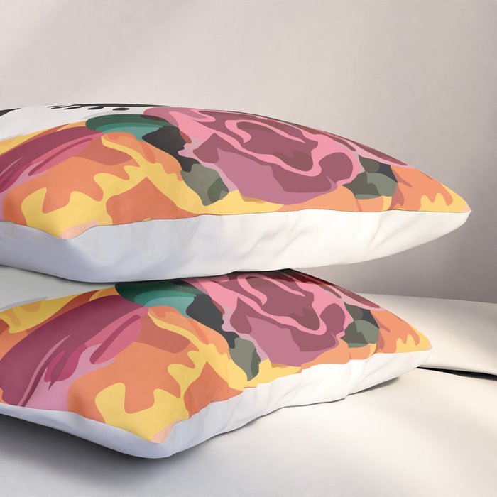 Catrina frida mexican kawaii cute sugar skull mexican style mexican flower marigold skeleton  Pillow Sham Gallery Image 3