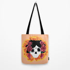 Catrina frida mexican kawaii cute sugar skull mexican style mexican flower marigold skeleton  Tote Bag Gallery Image 2
