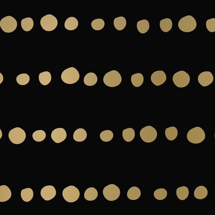 Boho Mudcloth Dots Pattern, Black and Gold Coffee Mug Gallery Image 2