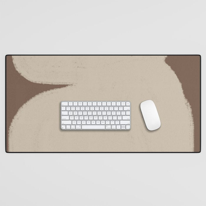 Abstract Soft Modern Shape Desk Mat Gallery Image 1