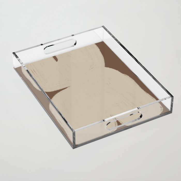 Abstract Soft Modern Shape Acrylic Tray Gallery Image 1