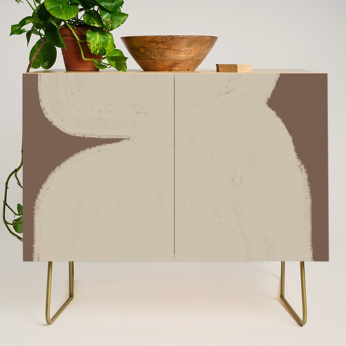 Abstract Soft Modern Shape Credenza Gallery Image 1