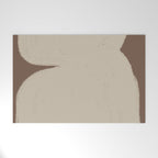 Abstract Soft Modern Shape Welcome Mat Gallery Image 1