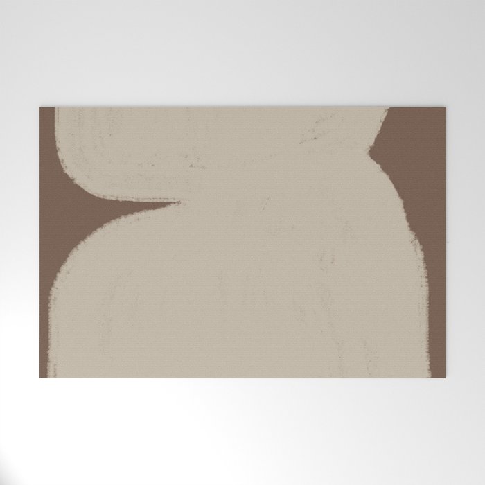 Abstract Soft Modern Shape Welcome Mat Gallery Image 1