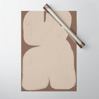 Abstract Soft Modern Shape Wrapping Paper Gallery Image 1