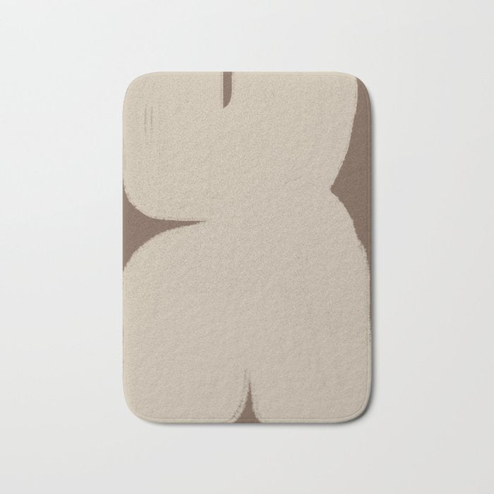 Abstract Soft Modern Shape Bath Mat Gallery Image 1
