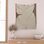Abstract Soft Modern Shape Wall Tapestry Gallery Image 2