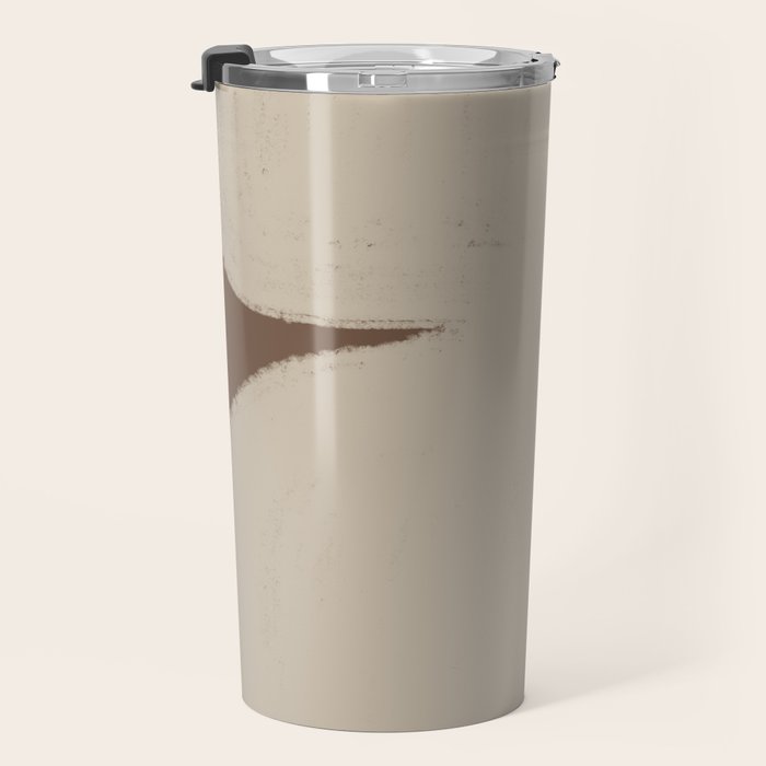 Abstract Soft Modern Shape Travel Mug Gallery Image 3