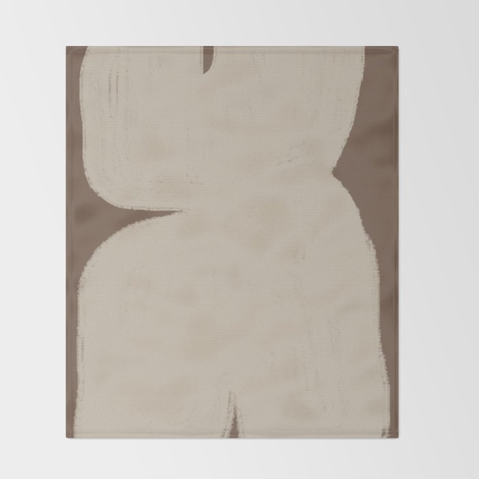Abstract Soft Modern Shape Throw Blanket Gallery Image 2