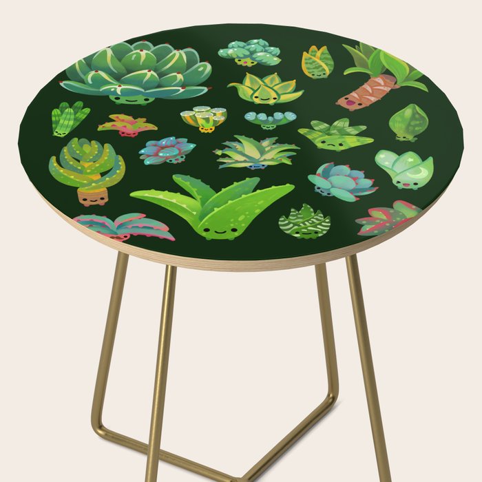 Baby succulent 1 - dark Side Table Gallery Image 2