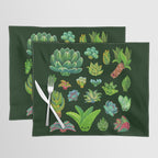 Baby succulent 1 - dark Placemat Gallery Image 1