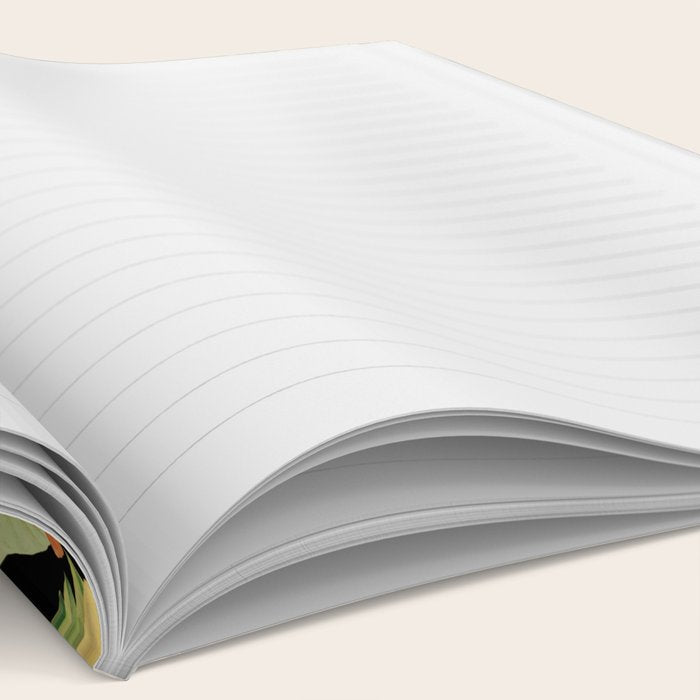 Snake Princess Tropical Jungle Vibes Multicolor  Black Notebook Gallery Image 2