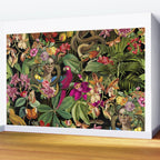 Snake Princess Tropical Jungle Vibes Multicolor  Black Wall Mural Gallery Image 2