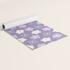 Purple Flowers Yoga Mat Gallery Image 2