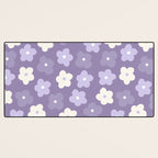 Purple Flowers Desk Mat Gallery Image 3