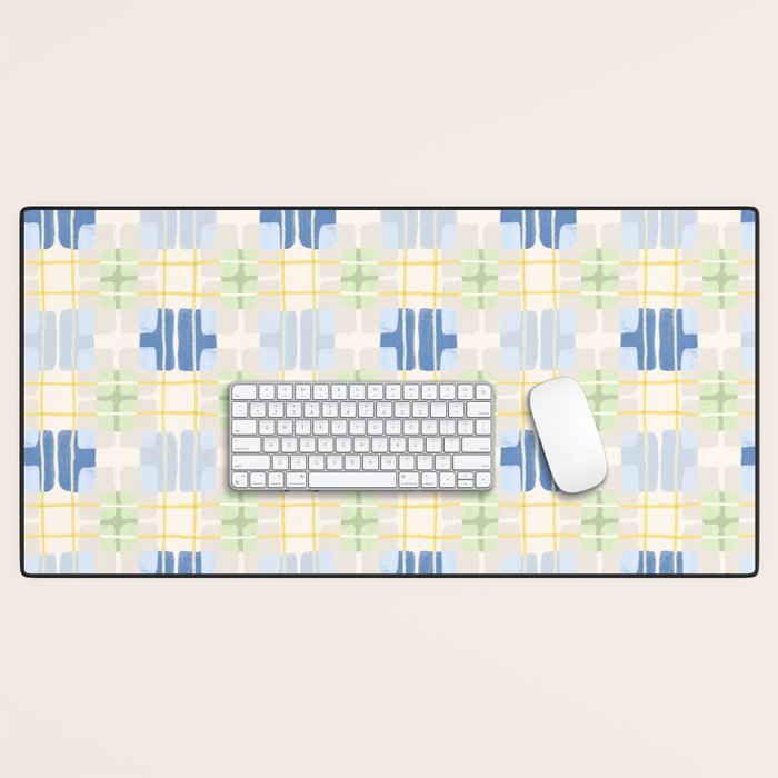 Geo handmade squares Desk Mat Gallery Image 1