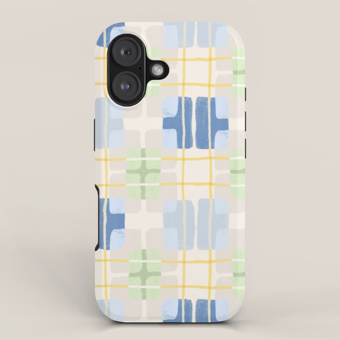 Geo handmade squares iPhone Case Gallery Image 1