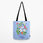 The Floopy Planter, Abstract Flower Pot Illustration, Pop Bohemian Eclectic Botanical, Flower Colorful Blossom Tote Bag Gallery Image 2